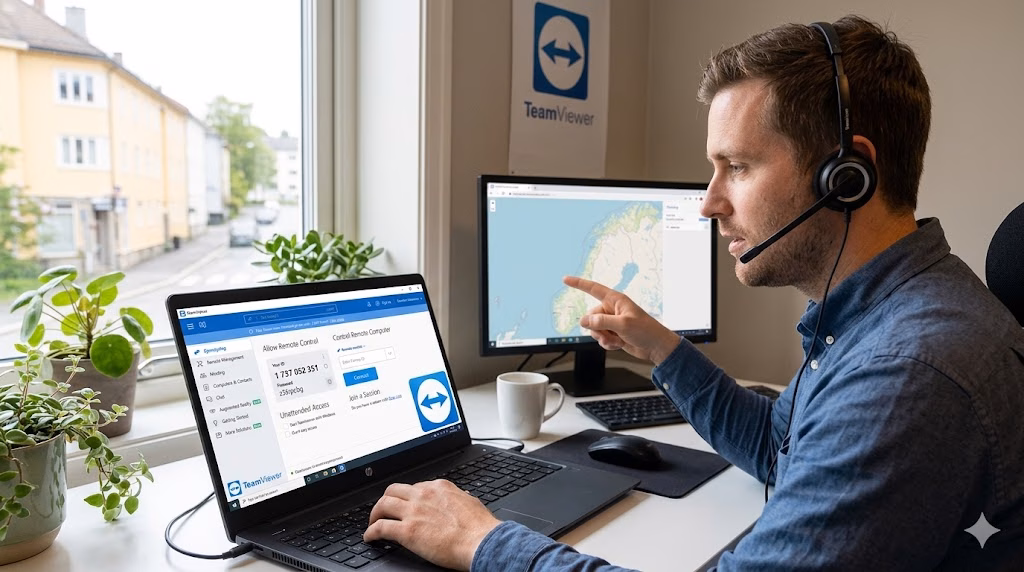 TeamViewer, installasjon og bruk